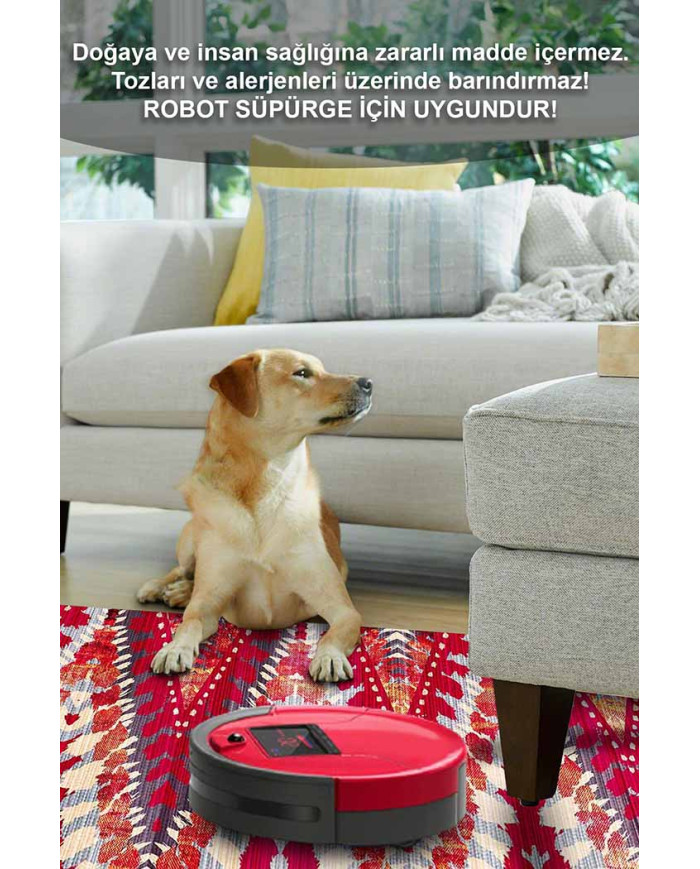 Lole Geometrik Desenli Pamuk Tabanlı Yıkanabilen Kaydırmaz Antibakteriyel Şönil Salon Halısı