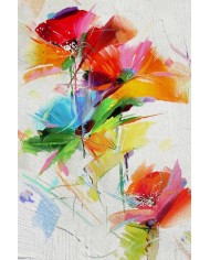 Lorane Desenli Pamuk Tabanlı Yıkanabilen Kaydırmaz Antibakteriyel Şönil Salon Halısı