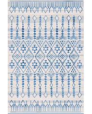 Malmö Bodrum İskandinav Desenli Pamuk Tabanlı Yıkanabilen Kaydırmaz Antibakteriyel Şönil Salon Halısı