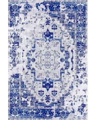 Maple Eskitme Desenli Pamuk Tabanlı Yıkanabilen Kaydırmaz Antibakteriyel Şönil Salon Halısı