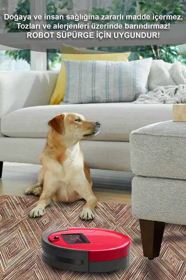 Merlin Iskandinav Desenli Pamuk Tabanlı Yıkanabilen Kaydırmaz Antibakteriyel Şönil Salon Halısı