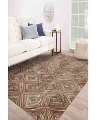 Merlin Iskandinav Desenli Pamuk Tabanlı Yıkanabilen Kaydırmaz Antibakteriyel Şönil Salon Halısı