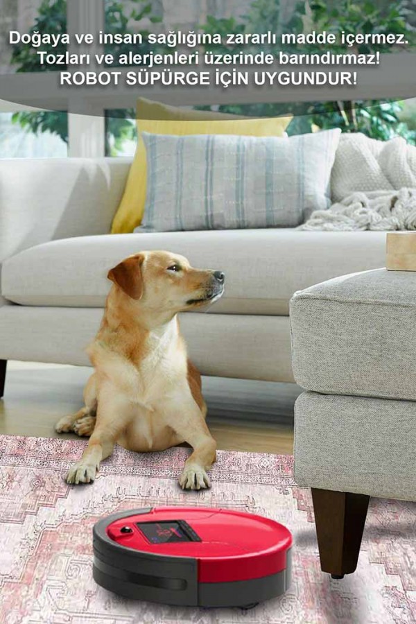 Moeno Kilim Desenli Pamuk Tabanlı Yıkanabilen Kaydırmaz Antibakteriyel Şönil Salon Halısı