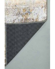 Monet Desenli Pamuk Tabanlı Yıkanabilen Kaydırmaz Antibakteriyel Şönil Salon Halısı