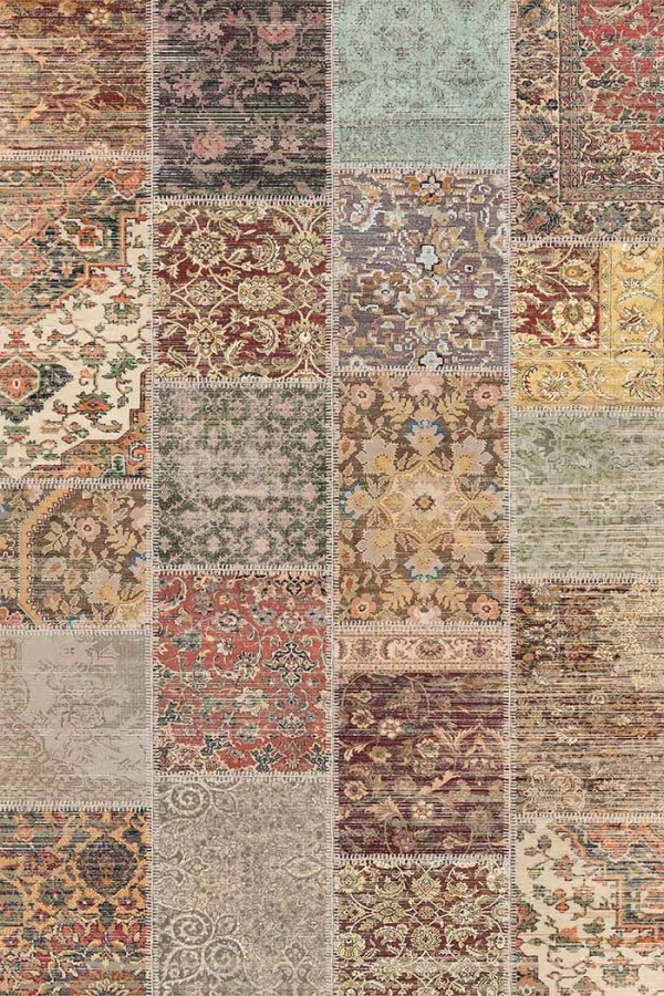 Nadine Patchwork Desenli Pamuk Tabanlı Yıkanabilen Kaydırmaz Antibakteriyel Şönil Salon Halısı Nadine Patchwork Desenli Pamuk Tabanlı Yıkanabilen Kaydırmaz Antibakteriyel Şönil Salon Halısı