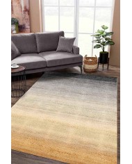 Nigel Desenli Pamuk Tabanlı Yıkanabilen Kaydırmaz Antibakteriyel Şönil Salon Halısı