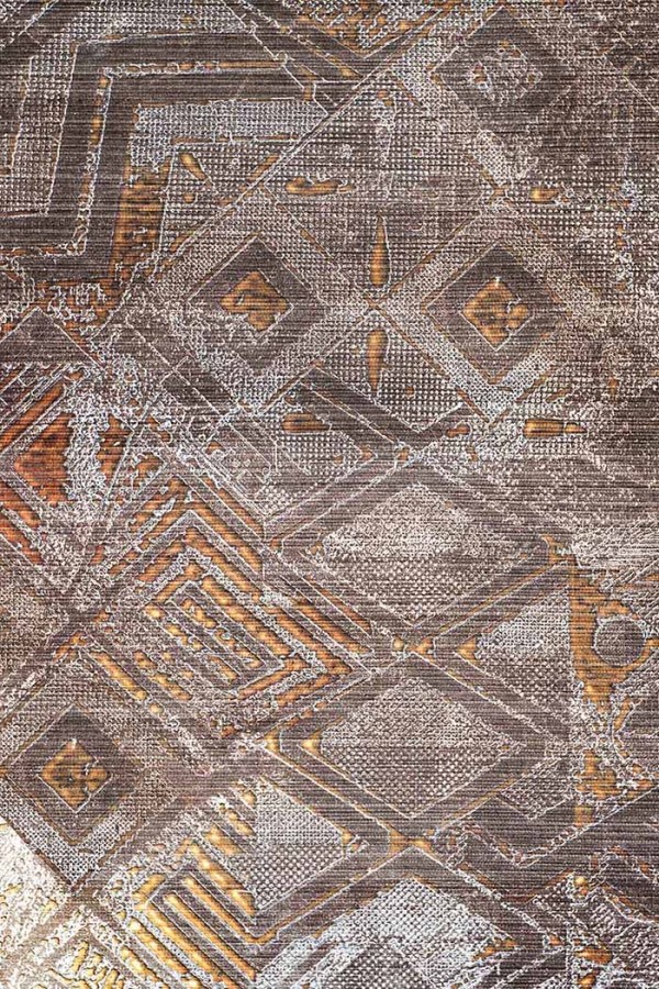 Norton Desenli Pamuk Tabanlı Yıkanabilen Kaydırmaz Antibakteriyel Şönil Salon Halısı