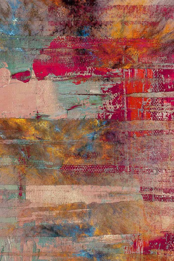 Pablo Desenli Pamuk Tabanlı Yıkanabilen Kaydırmaz Antibakteriyel Şönil Salon Halısı