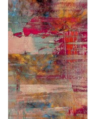 Pablo Desenli Pamuk Tabanlı Yıkanabilen Kaydırmaz Antibakteriyel Şönil Salon Halısı