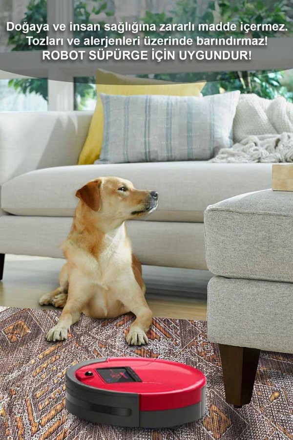 Norton Desenli Pamuk Tabanlı Yıkanabilen Kaydırmaz Antibakteriyel Şönil Salon Halısı