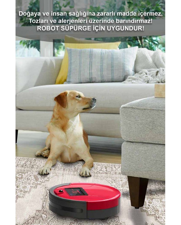 Pargax Pamuk Tabanlı Yıkanabilen Kaydırmaz Antibakteriyel Şönil Salon Halısı