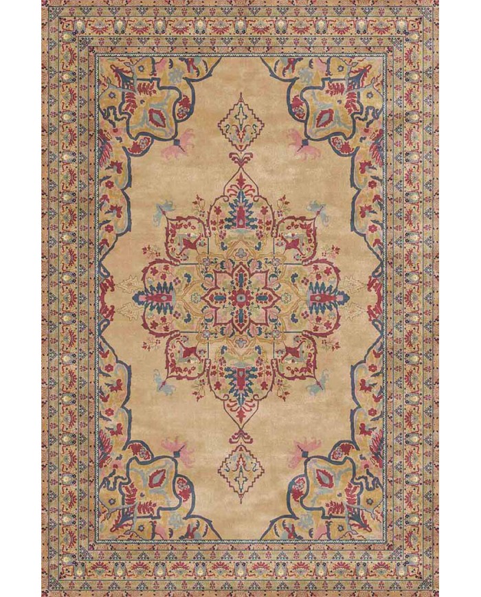 Pojix Pamuk Tabanlı Yıkanabilen Kaydırmaz Antibakteriyel Şönil Salon Halısı