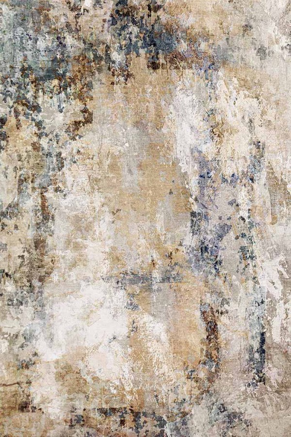 Porter Desenli Pamuk Tabanlı Yıkanabilen Kaydırmaz Antibakteriyel Şönil Salon Halısı