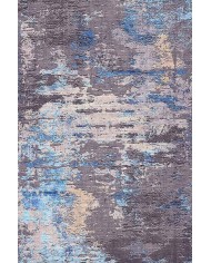 Rhodes Desenli Pamuk Tabanlı Yıkanabilen Kaydırmaz Antibakteriyel Şönil Salon Halısı