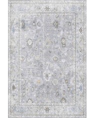 Saint Elit Desenli Pamuk Tabanlı Yıkanabilen Kaydırmaz Antibakteriyel Şönil Salon Halısı