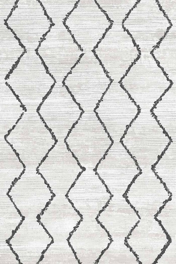 Sasha Desenli Pamuk Tabanlı Yıkanabilen Kaydırmaz Antibakteriyel Şönil Salon Halısı