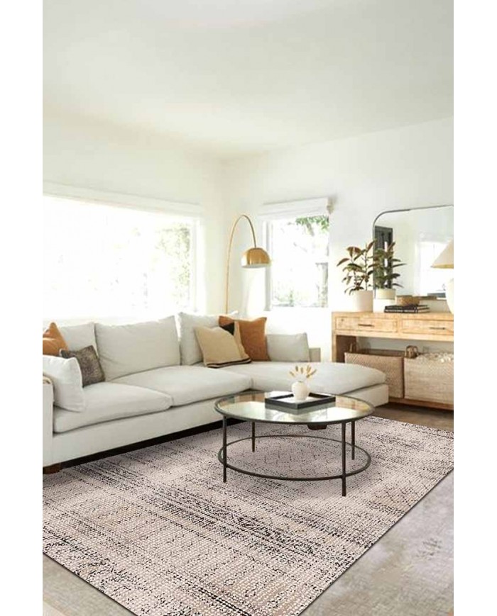 Somerox Pamuk Tabanlı Yıkanabilen Kaydırmaz Antibakteriyel Şönil Salon Halısı