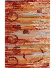 Takvor Desenli Pamuk Tabanlı Yıkanabilen Kaydırmaz Antibakteriyel Şönil Salon Halısı