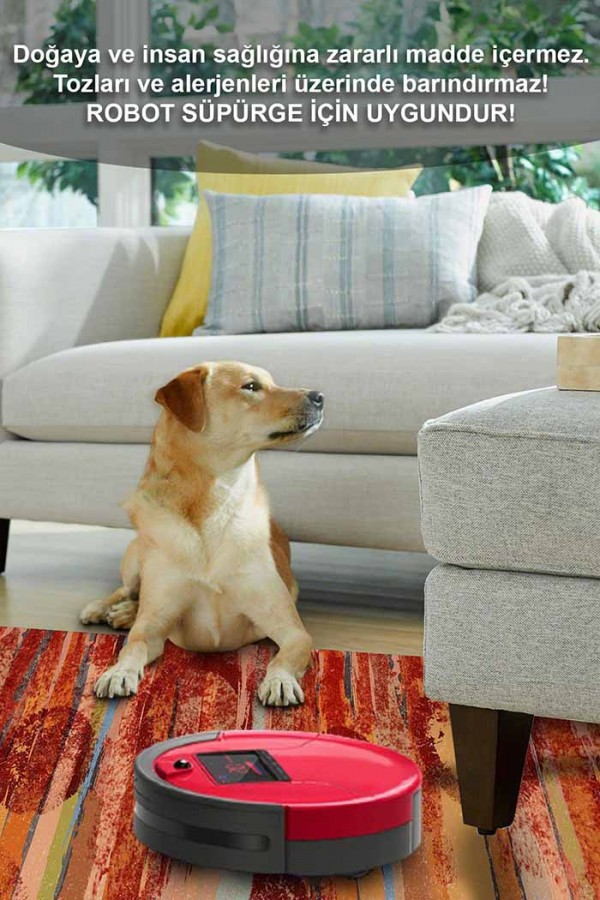 Takvor Desenli Pamuk Tabanlı Yıkanabilen Kaydırmaz Antibakteriyel Şönil Salon Halısı