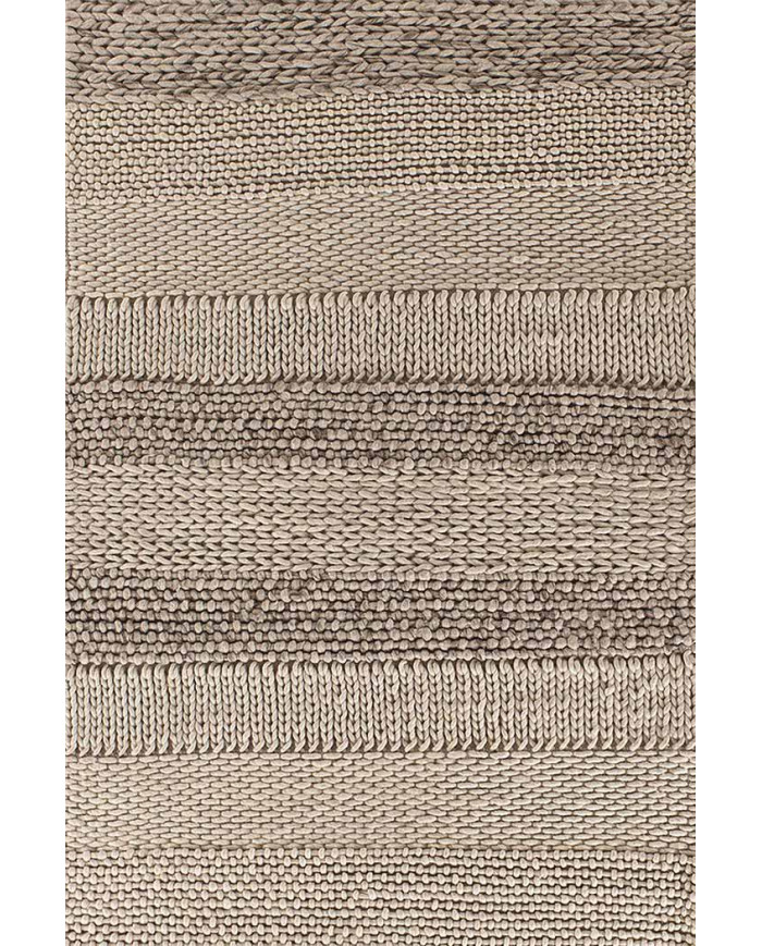 Vimini-Loop İskandinav Desenli Pamuk Tabanlı Yıkanabilen Kaydırmaz Antibakteriyel Şönil Salon Halısı