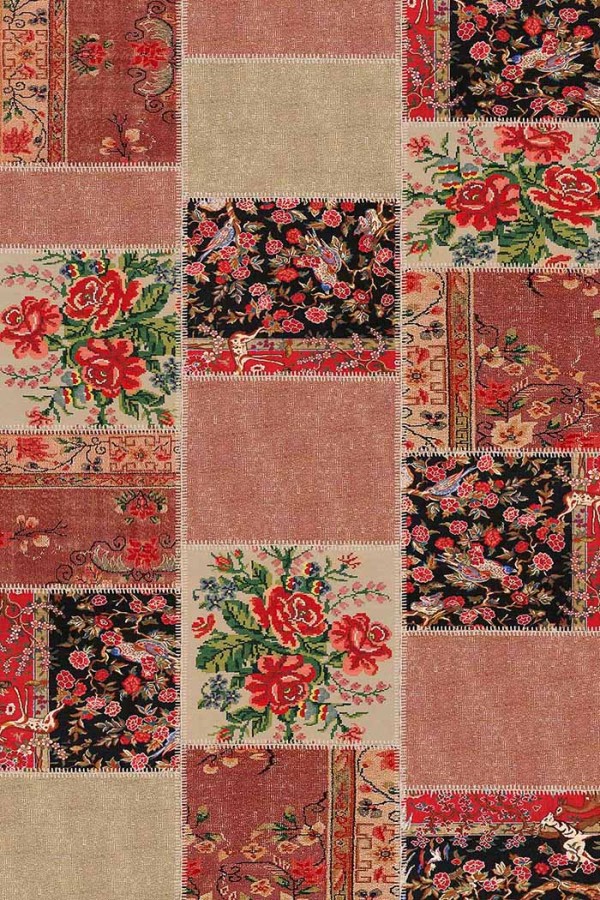 Zelda Patchwork Desenli Pamuk Tabanlı Yıkanabilen Kaydırmaz Antibakteriyel Şönil Salon Halısı Zelda Patchwork Desenli Pamuk Tabanlı Yıkanabilen Kaydırmaz Antibakteriyel Şönil Salon Halısı