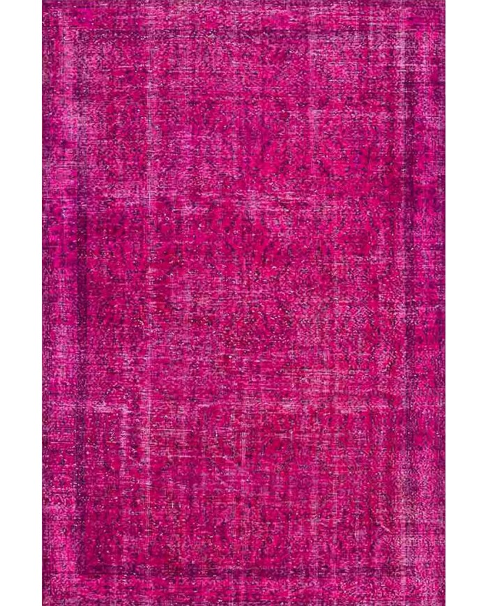 Zingararose Eskitme Desenli Pamuk Tabanlı Yıkanabilen Kaydırmaz Antibakteriyel Şönil Salon Halısı