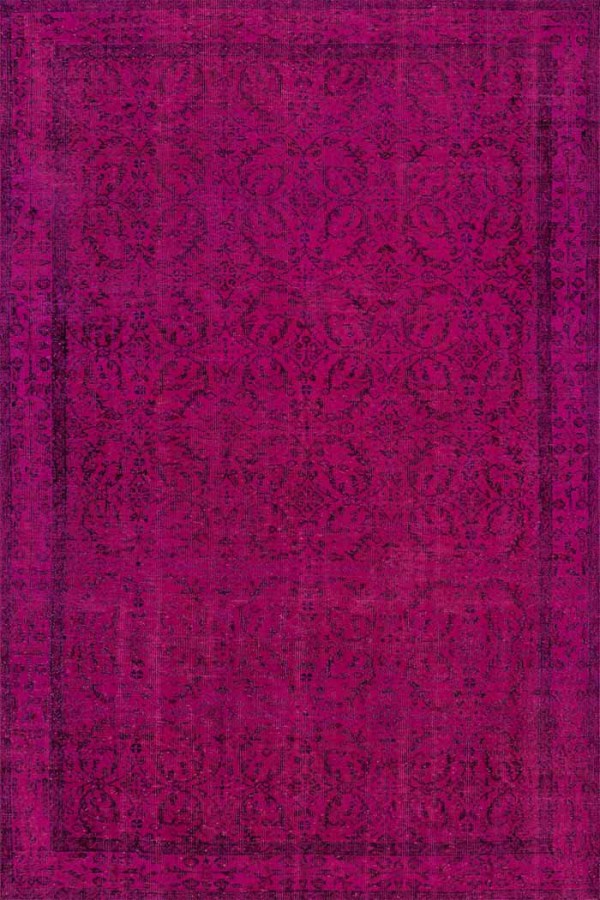 Zingararoseno Eskitme Desenli Pamuk Tabanlı Yıkanabilen Kaydırmaz Antibakteriyel Şönil Salon Halısı