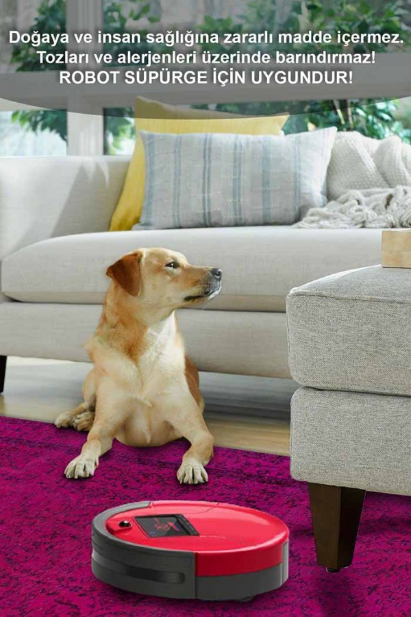 Zingararoseno Eskitme Desenli Pamuk Tabanlı Yıkanabilen Kaydırmaz Antibakteriyel Şönil Salon Halısı