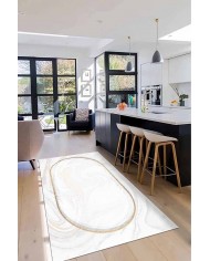 Bold Pamuk Tabanlı Yıkanabilen Kaydırmaz Antibakteriyel Şönil Mutfak Halısı