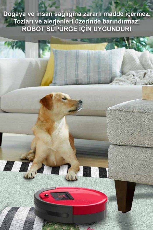 Anise Pamuk Tabanlı Yıkanabilen Kaydırmaz Antibakteriyel Şönil Mutfak Halısı