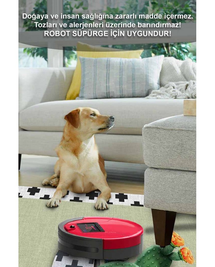 Cactus Pamuk Tabanlı Yıkanabilen Kaydırmaz Antibakteriyel Şönil Mutfak Halısı