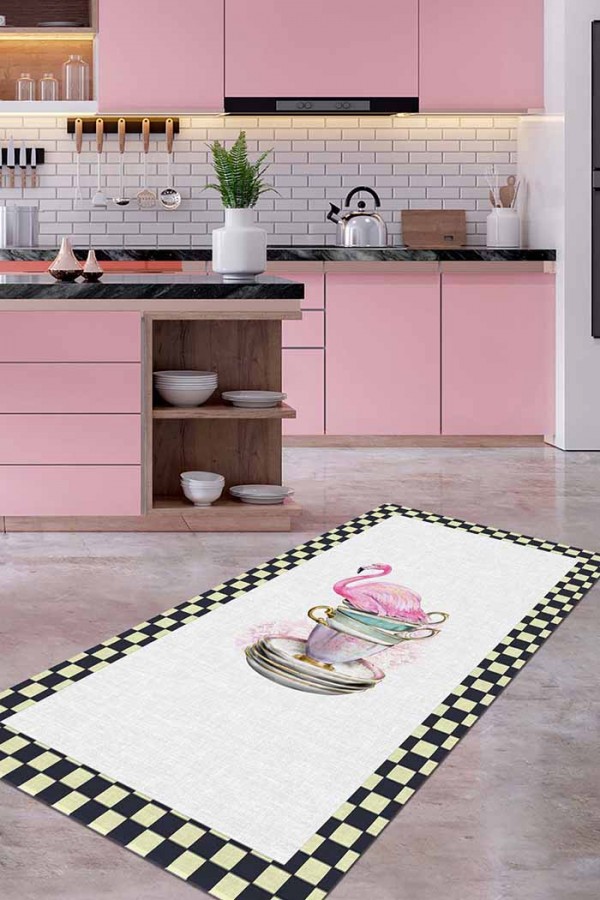 Dalya Pamuk Tabanlı Yıkanabilen Kaydırmaz Antibakteriyel Şönil Mutfak Halısı Dalya Pamuk Tabanlı Yıkanabilen Kaydırmaz Antibakteriyel Şönil Mutfak Halısı