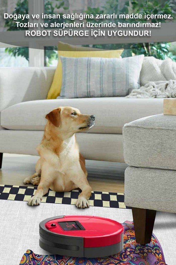 Elephant Pamuk Tabanlı Yıkanabilen Kaydırmaz Antibakteriyel Şönil Mutfak Halısı