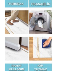 Hardy Pamuk Tabanlı Yıkanabilen Kaydırmaz Antibakteriyel Şönil Mutfak Halısı