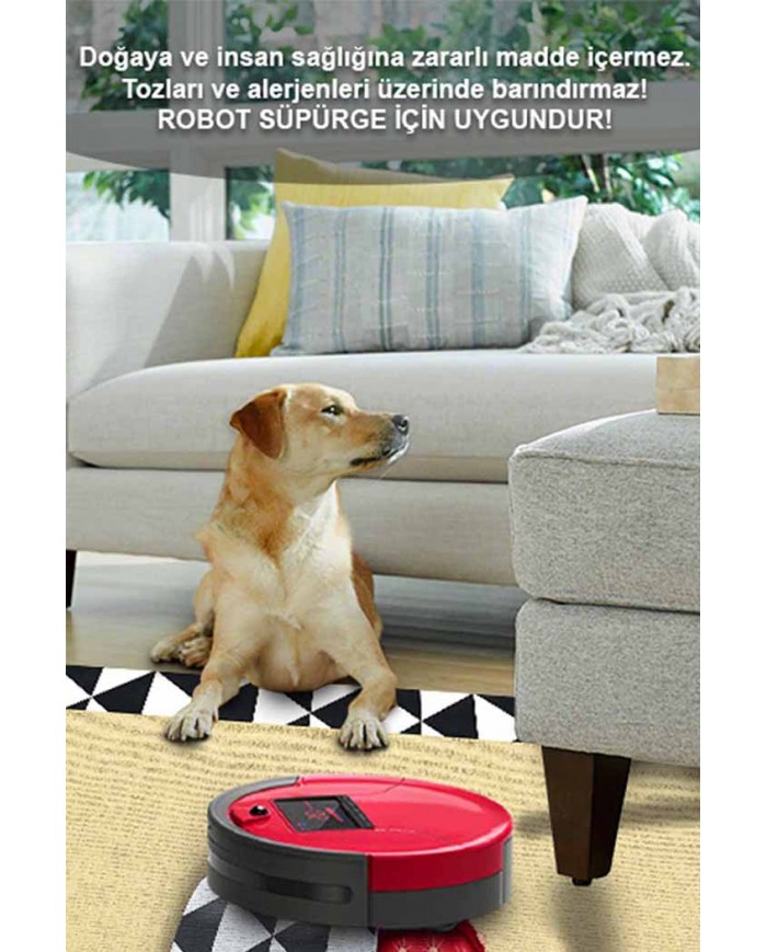 Plant Pamuk Tabanlı Yıkanabilen Kaydırmaz Antibakteriyel Şönil Mutfak Halısı