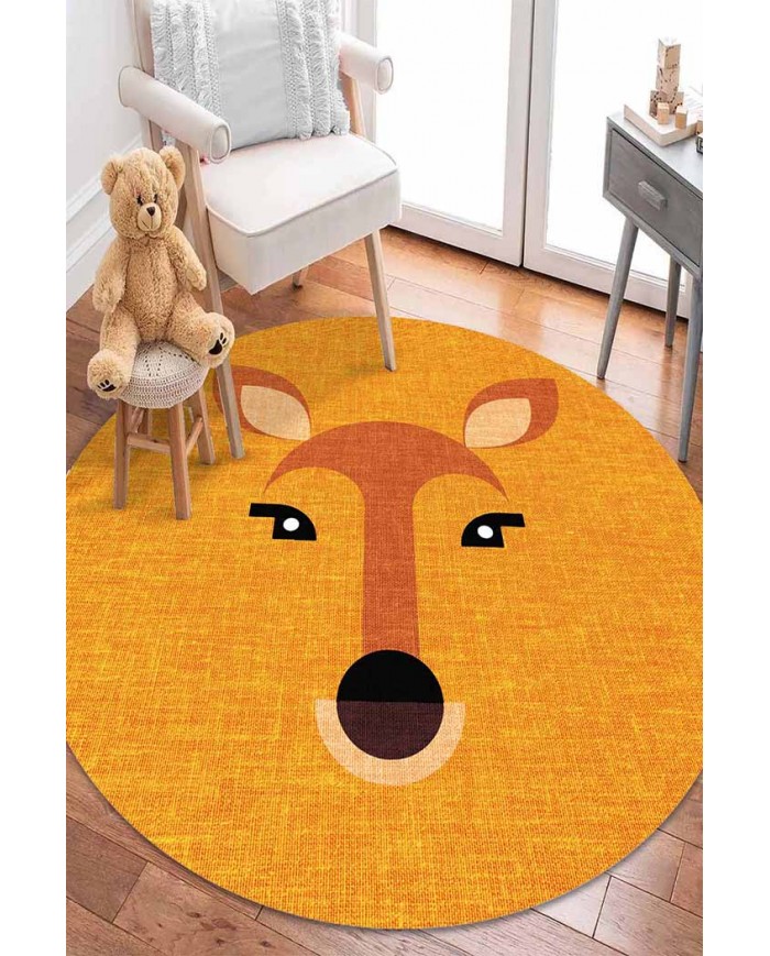 Ellie Pamuk Tabanlı Yıkanabilen Kaydırmaz Antibakteriyel Şönil Çocuk Halısı