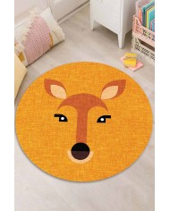 Ellie Pamuk Tabanlı Yıkanabilen Kaydırmaz Antibakteriyel Şönil Çocuk Halısı