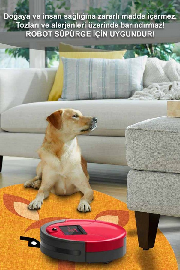 Ellie Pamuk Tabanlı Yıkanabilen Kaydırmaz Antibakteriyel Şönil Çocuk Halısı