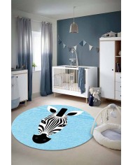 Emery Pamuk Tabanlı Yıkanabilen Kaydırmaz Antibakteriyel Şönil Çocuk Halısı