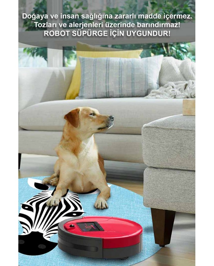 Emery Pamuk Tabanlı Yıkanabilen Kaydırmaz Antibakteriyel Şönil Çocuk Halısı