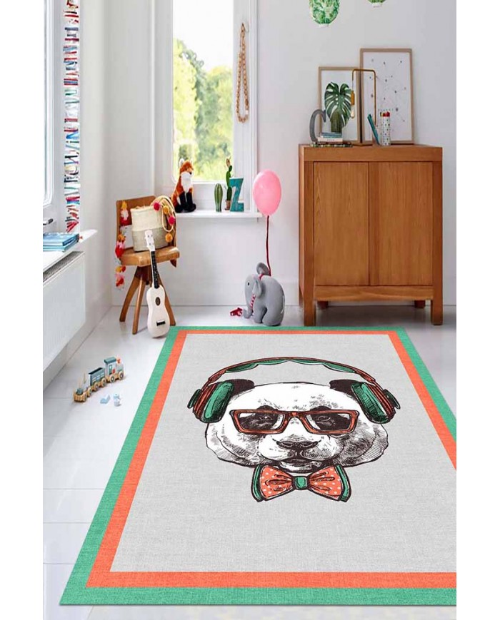 Willow Pamuk Tabanlı Yıkanabilen Kaydırmaz Antibakteriyel Şönil Çocuk Halısı