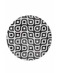 Ferteb Pamuk Tabanlı Yıkanabilen Kaydırmaz Antibakteriyel Şönil Yuvarlak Halı