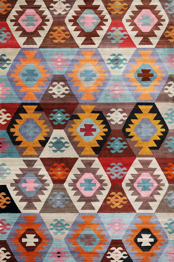 Afes Kadife Yıkanabilir Kaymaz Pamuk Tabanlı Antibakteriyel Salon Halısı