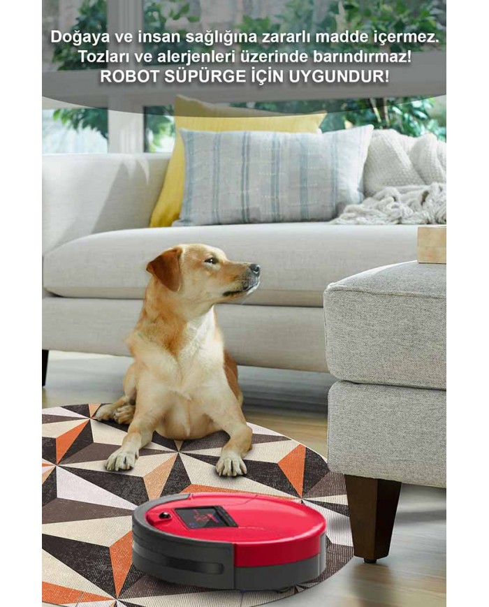 Oraf Pamuk Tabanlı Yıkanabilen Kaydırmaz Antibakteriyel Şönil Yuvarlak Halı