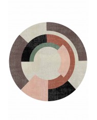 Ortus Pamuk Tabanlı Yıkanabilen Kaydırmaz Antibakteriyel Şönil Yuvarlak Halı