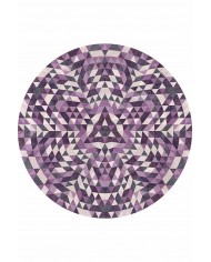 Pule Pamuk Tabanlı Yıkanabilen Kaydırmaz Antibakteriyel Şönil Yuvarlak Halı