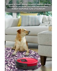 Pule Pamuk Tabanlı Yıkanabilen Kaydırmaz Antibakteriyel Şönil Yuvarlak Halı