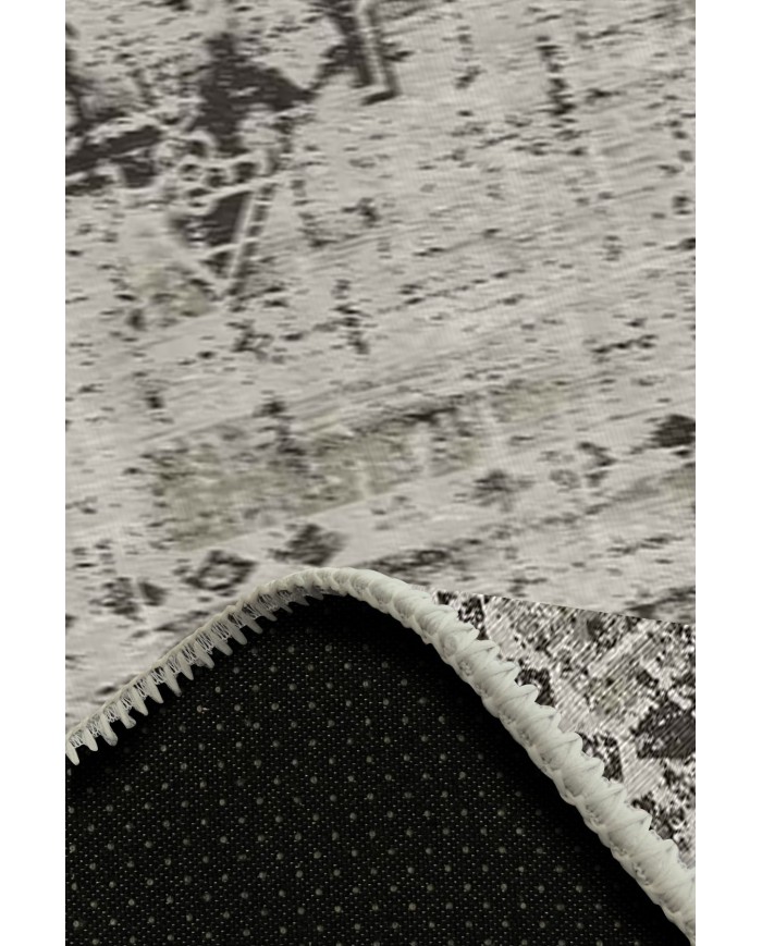 Lady Desenli Pamuk Tabanlı Yıkanabilen Kaydırmaz Antibakteriyel Şönil Salon Halısı