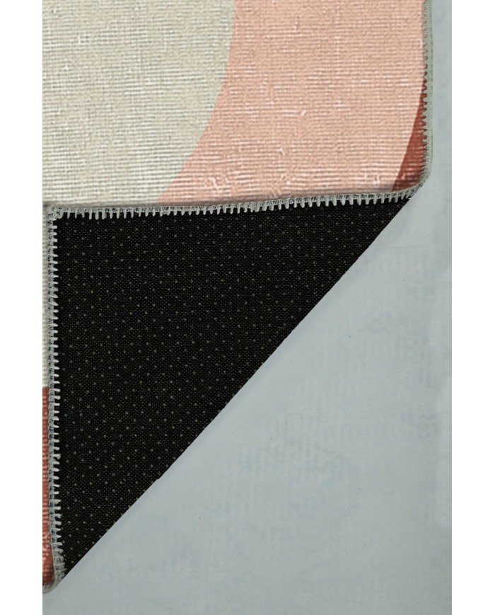 Ortus Pamuk Tabanlı Yıkanabilen Kaydırmaz Antibakteriyel Şönil Yuvarlak Halı