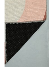 Ortus Pamuk Tabanlı Yıkanabilen Kaydırmaz Antibakteriyel Şönil Yuvarlak Halı